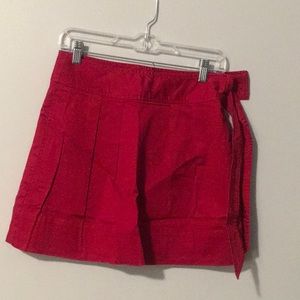 Red flair skirt